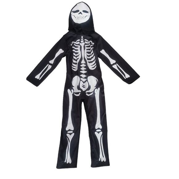 Kids' Skeleton Costume - Skeleton Ghost Role-Playing Outfit for Halloween - Picture 7 of 9
